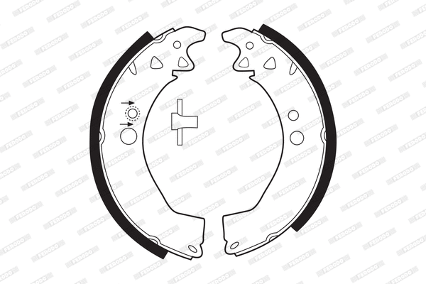 FSB116 FERODO Комплект тормозных колодок (фото 1)