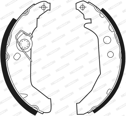 FSB265 FERODO Комплект тормозных колодок (фото 2)