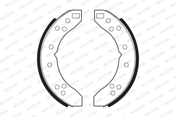 FSB346 FERODO Комплект тормозных колодок (фото 1)