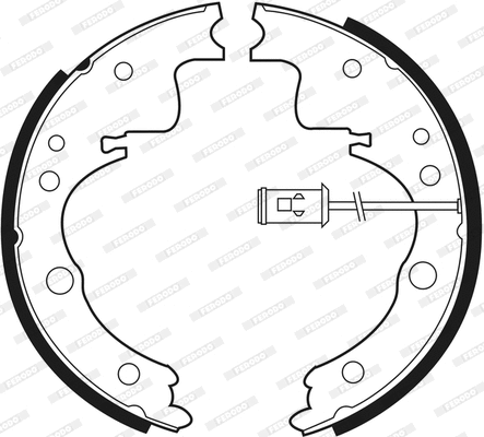 FSB407 FERODO Комплект тормозных колодок (фото 3)