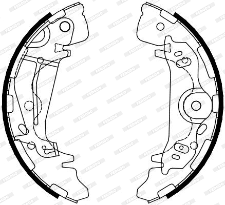 FSB4085 FERODO Комплект тормозных колодок (фото 1)