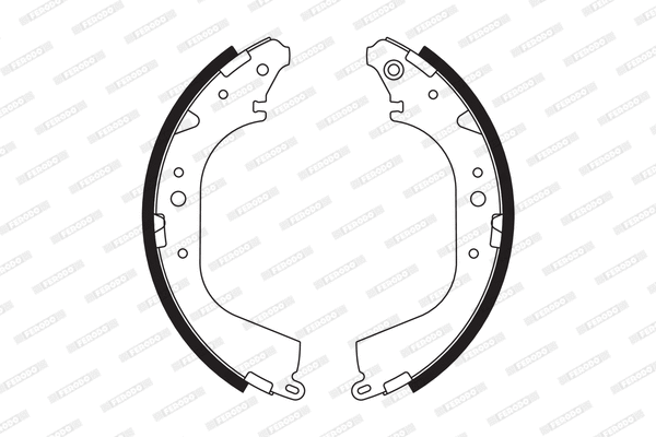 FSB559 FERODO Комплект тормозных колодок (фото 1)