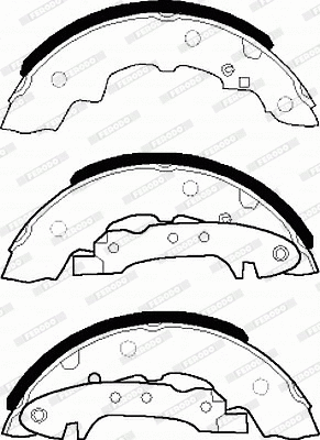 FSB55K FERODO Комплект тормозных колодок (фото 1)