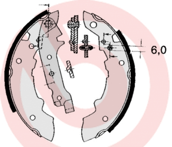 S 68 512 BREMBO Комплект тормозных колодок (фото 1)