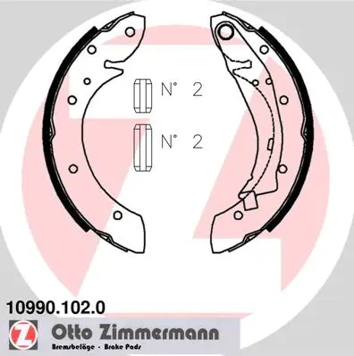 10990.102.0 ZIMMERMANN Комплект тормозных колодок (фото 1)
