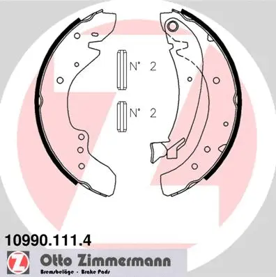 10990.111.4 ZIMMERMANN Комплект тормозных колодок (фото 1)