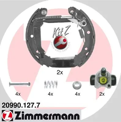 20990.127.7 ZIMMERMANN Комплект тормозных колодок (фото 1)
