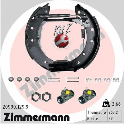 20990.129.9 ZIMMERMANN Комплект тормозных колодок (фото 1)
