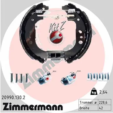 20990.130.2 ZIMMERMANN Комплект тормозных колодок (фото 1)