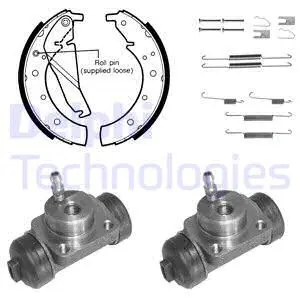 754 DELPHI Комплект тормозных колодок (фото 1)