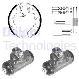 969 DELPHI Комплект тормозных колодок (фото 1)