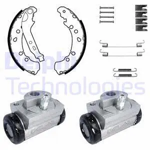 KP1126 DELPHI Комплект тормозных колодок (фото 1)
