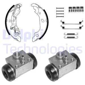 KP1133 DELPHI Комплект тормозных колодок (фото 1)