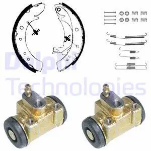 KP902 DELPHI Комплект тормозных колодок (фото 1)