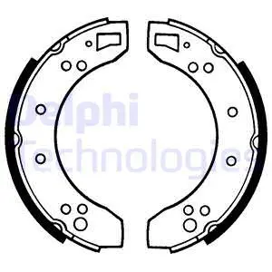 LS1050 DELPHI Комплект тормозных колодок (фото 1)