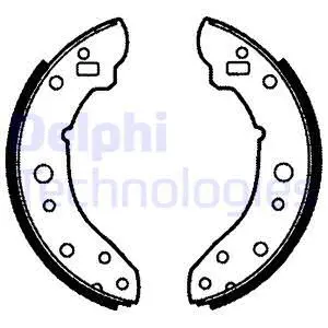 LS1092 DELPHI Комплект тормозных колодок (фото 1)