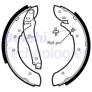 LS1349 DELPHI Комплект тормозных колодок (фото 1)