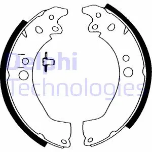 LS1389 DELPHI Комплект тормозных колодок (фото 1)
