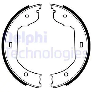 LS1920 DELPHI Комплект тормозных колодок (фото 1)
