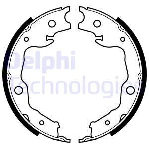 LS1999 DELPHI Комплект тормозных колодок (фото 1)