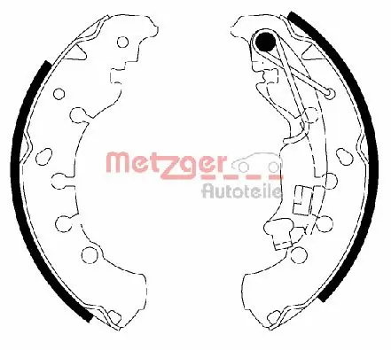 MG 200 METZGER Комплект тормозных колодок (фото 1)