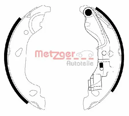 MG 738 METZGER Комплект тормозных колодок (фото 1)