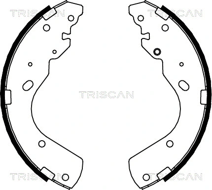 8100 10017 TRISCAN Комплект тормозных колодок (фото 1)