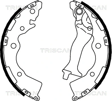 8100 10020 TRISCAN Комплект тормозных колодок (фото 1)