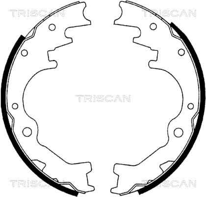 8100 10035 TRISCAN Комплект тормозных колодок (фото 1)
