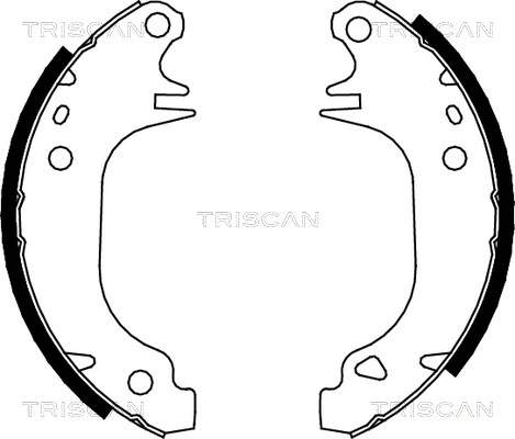 8100 10372 TRISCAN Комплект тормозных колодок (фото 1)