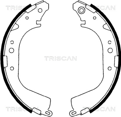 8100 10425 TRISCAN Комплект тормозных колодок (фото 1)