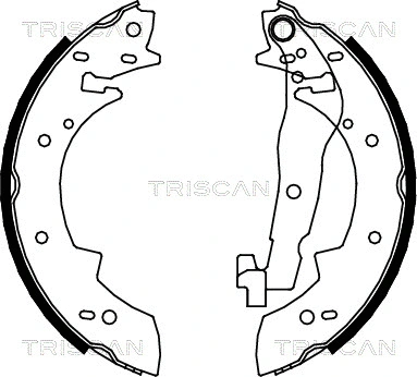 8100 10447 TRISCAN Комплект тормозных колодок (фото 1)