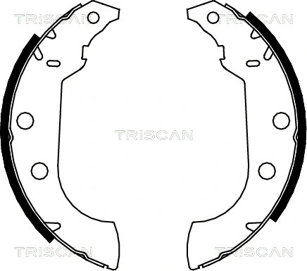 8100 10489 TRISCAN Комплект тормозных колодок (фото 1)