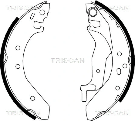 8100 10527 TRISCAN Комплект тормозных колодок (фото 1)