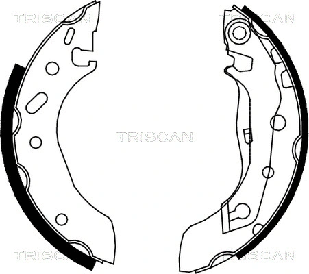 8100 10586 TRISCAN Комплект тормозных колодок (фото 1)
