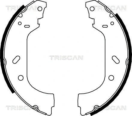 8100 10588 TRISCAN Комплект тормозных колодок (фото 1)