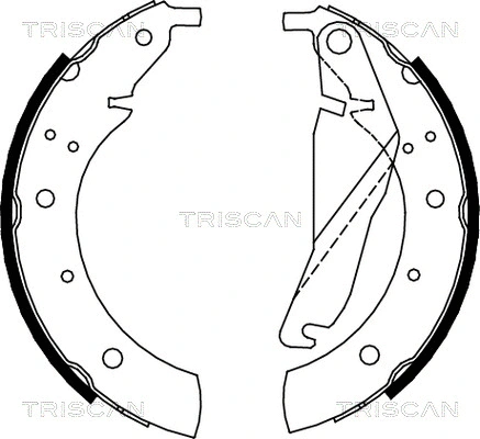 8100 11432 TRISCAN Комплект тормозных колодок (фото 1)