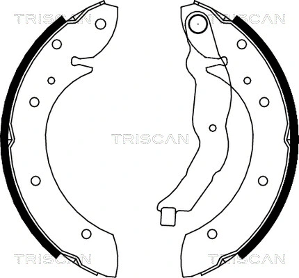 8100 11544 TRISCAN Комплект тормозных колодок (фото 1)