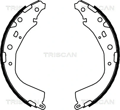 8100 13053 TRISCAN Комплект тормозных колодок (фото 1)
