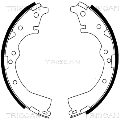 8100 13426 TRISCAN Комплект тормозных колодок (фото 1)