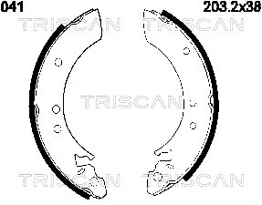 8100 13501 TRISCAN Комплект тормозных колодок (фото 1)