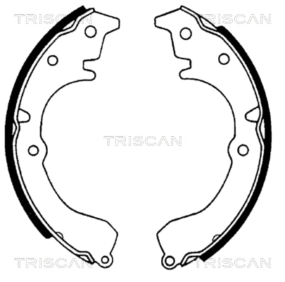 8100 13502 TRISCAN Комплект тормозных колодок (фото 1)