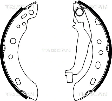 8100 14001 TRISCAN Комплект тормозных колодок (фото 1)