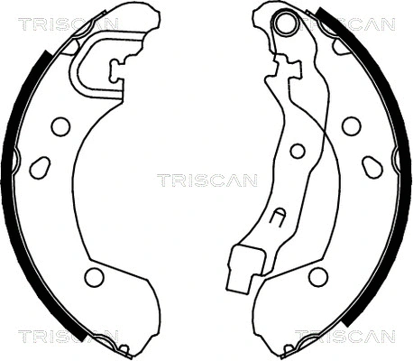 8100 14002 TRISCAN Комплект тормозных колодок (фото 1)