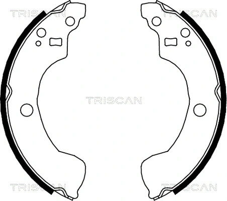 8100 14004 TRISCAN Комплект тормозных колодок (фото 1)