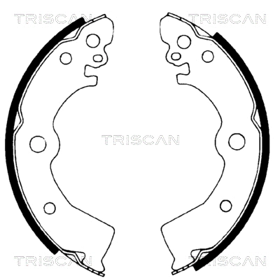 8100 14532 TRISCAN Комплект тормозных колодок (фото 1)