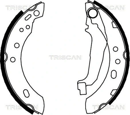 8100 14543 TRISCAN Комплект тормозных колодок (фото 1)