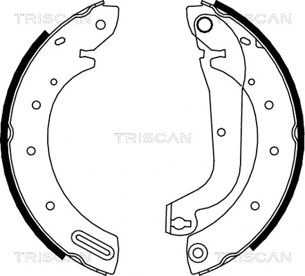 8100 14596 TRISCAN Комплект тормозных колодок (фото 1)