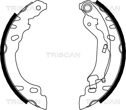 8100 15022 TRISCAN Комплект тормозных колодок (фото 1)