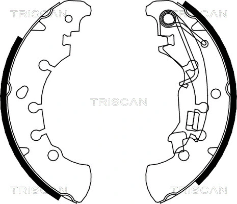 8100 15023 TRISCAN Комплект тормозных колодок (фото 1)